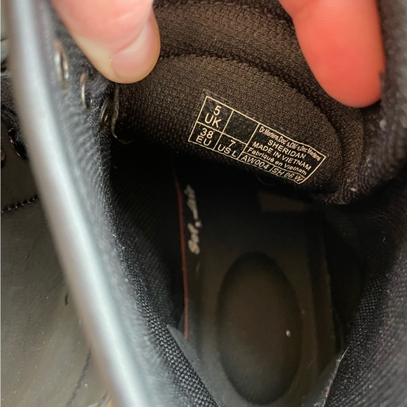 Dr.Martens Cairo Leather Casual Shoes Women’s 7 Black Lace Up Boots - Picture 11 of 15